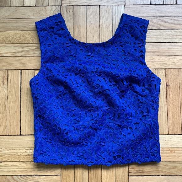 NWT J Crew Collection lace crop shell size 00 - Picture 3 of 7
